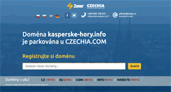 Desktop Screenshot of kasperske-hory.info
